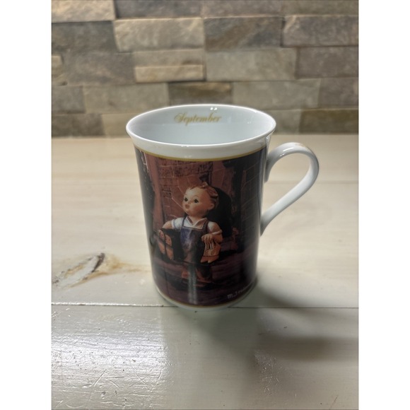 Danbury Mint ~ M.I. Hummel Mugs of the Year Porcelain Cups - 2 Cups Oct,Sept. - Picture 2 of 13